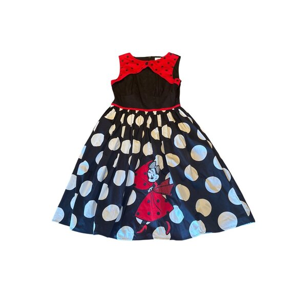 Disney Minnie Mouse Polka Dot Dress By The Dress Shop M - Picture 2 of 9